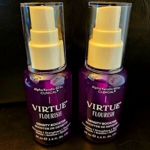 Virtue Flourish density booster 2 fl oz sprays x2 brand new never used